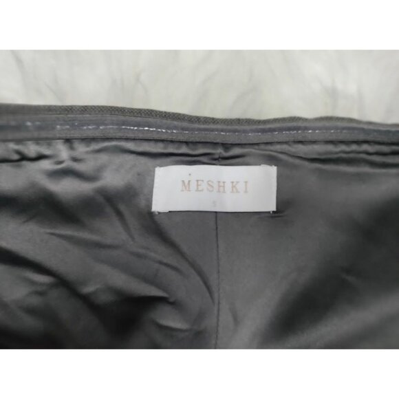 Meshki Charcoal Natalie Side Zippered Textured Strapless Top Women's Size Small - Picture 6 of 10